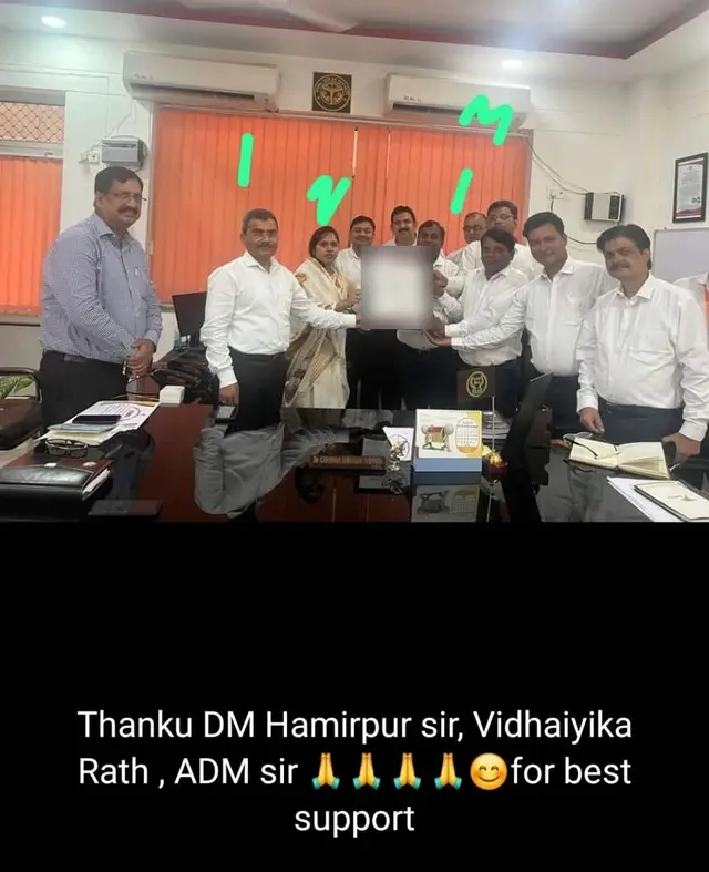 DM Office, Hamirpur — ISO Certificate — ISO certificate presented by Certsure Certification