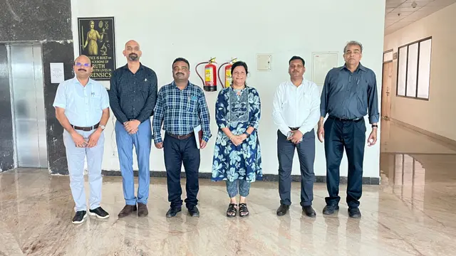 Certsure audit team with officials at the Forensic Science Laboratory, Kannauj during an ISO audit visit