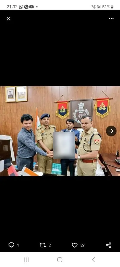 Police Station — Certificate Handover — ISO certificate presented by Certsure Certification