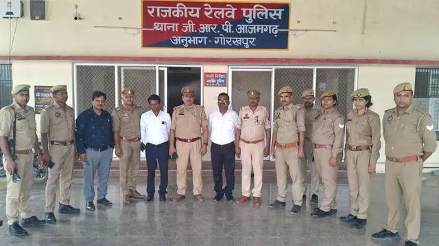 Thana GRP Azamgarh, Anubhag Gorakhpur — team photograph from the ISO certification project completed with Certsure Certification