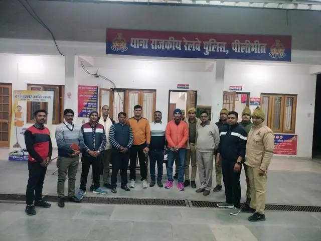 Thana Rajkiya Railway Police, Pilibhit — team photograph from the ISO certification project completed with Certsure Certification
